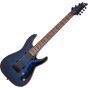 Schecter Omen Elite-7 Electric Guitar See-Thru Blue Burst, 2458