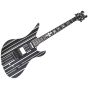 Schecter Synyster Custom-S Guitar Gloss Black Silver Pin Stripes, 1741